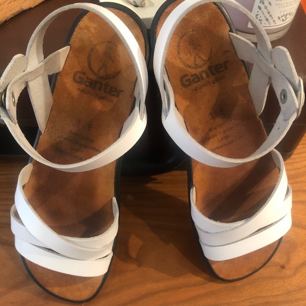 Ganter Sonnica Sandals in white , size 3 1/2 UK,  5.5 US